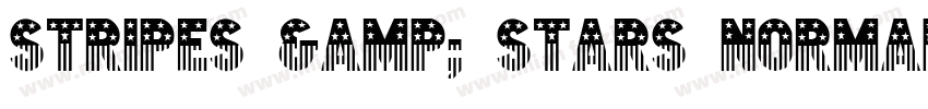 STRIPES & STARS Normal字体转换